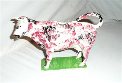 Lot 321 - English pottery cow creamer, circa 1840