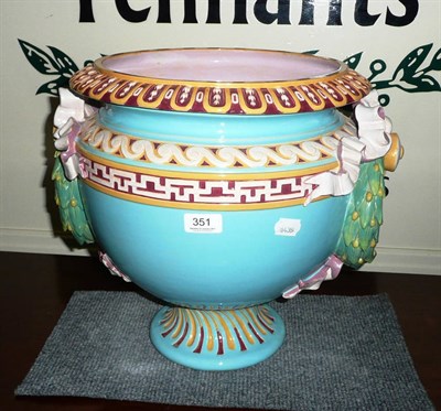 Lot 351 - Minton majolica jardiniere