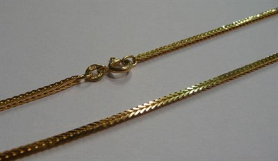 Lot 17 - An 18ct gold foxtail link chain