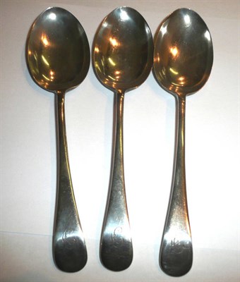 Lot 31 - Three silver table spoons