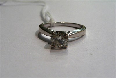 Lot 42 - An 18ct white gold diamond solitaire ring, diamond weight 1.00 carat approximately
