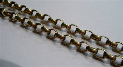 Lot 48 - A 9ct gold belcher necklace