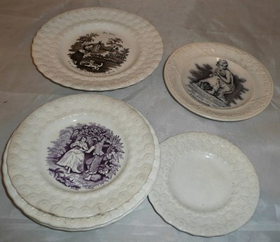 Lot 72 - Six Stockton and Middlesbrough pottery child's plates