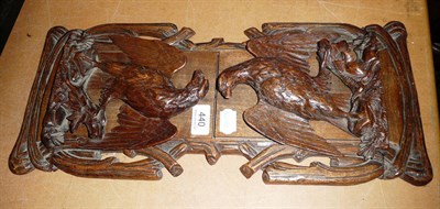 Lot 440 - Carved Black Forest bookslide