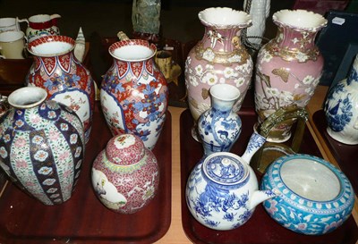Lot 450 - Oriental vases etc