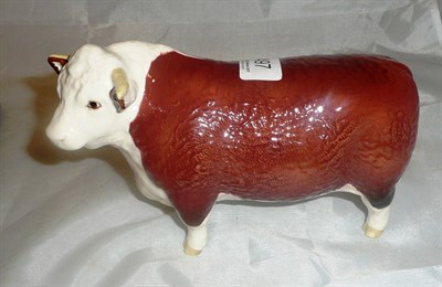Lot 497 - A Beswick Hereford bull