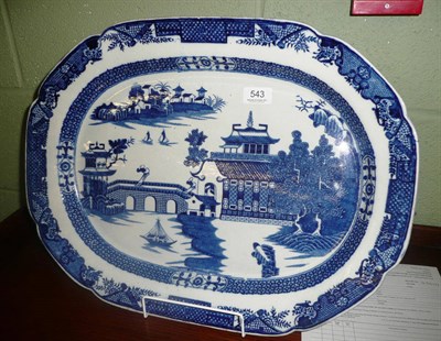 Lot 543 - Pearlware meat plate