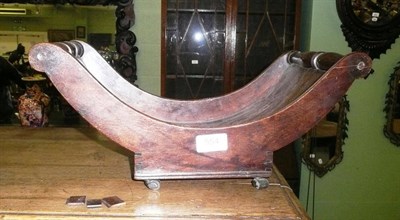 Lot 554 - 19th century mahogany cheese coaster