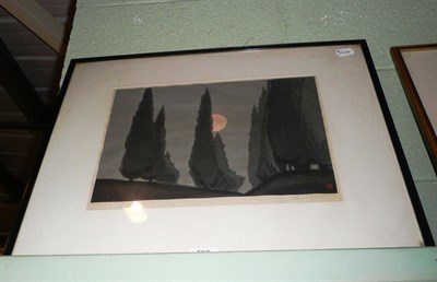 Lot 590 - Japanese wood cut print No. 29, signed