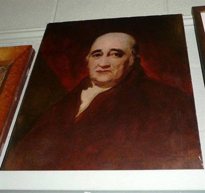 Lot 616 - 19th century oil portrait of gentleman, unframed