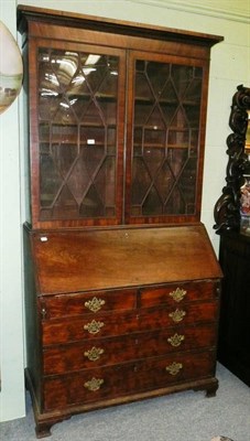 Lot 644 - George III bureau bookcase