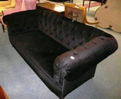 Lot 703 - A Victorian button-back Chesterfield