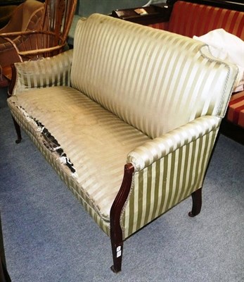 Lot 731 - Late 19th/early 20th century mahogany sofa