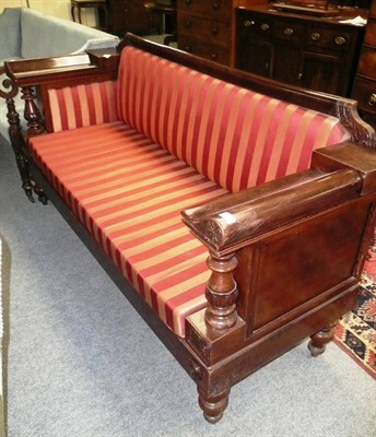 Lot 734 - A German mahogany settee