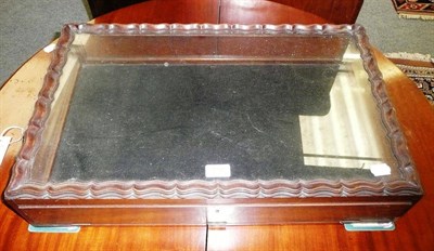 Lot 737 - Mahogany glazed table cabinet