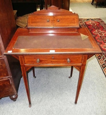 Lot 740 - Edwardian inlaid mahogany ladies writing desk