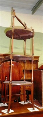 Lot 765 - Mahogany cake stand