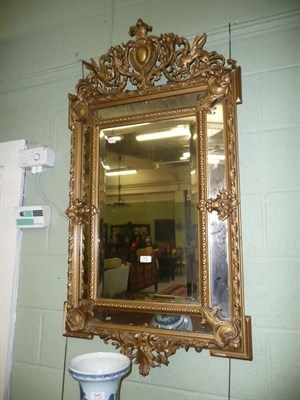 Lot 789 - A 19th century giltwood and composition wall mirror