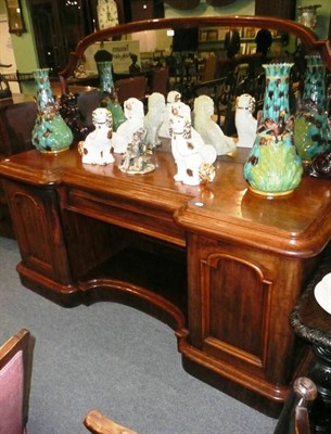 Lot 794 - A Victorian mahogany mirror back sideboard