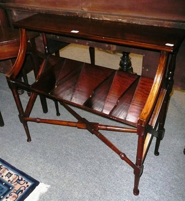 Lot 798 - A mahogany divisional book table