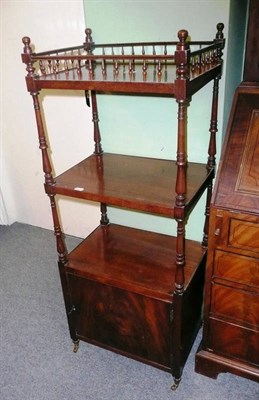 Lot 811 - 19th century mahogany whatnot