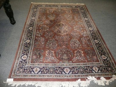 Lot 821 - Indian carpet, 7 feet 6 inches x 5 feet 6 inches