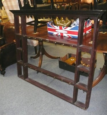 Lot 849 - Georgian oak open rack