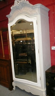 Lot 888 - Painted French armoire (a.f.)