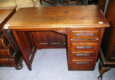 Lot 923 - Child's oak desk