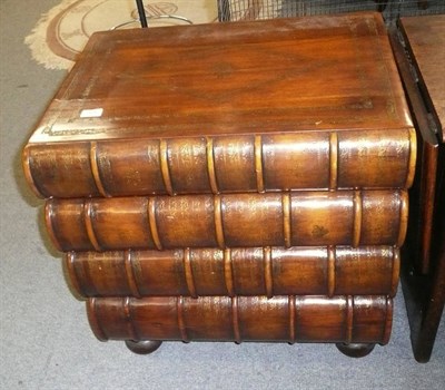 Lot 924 - A reproduction chest of drawers in the form of four volumes of books
