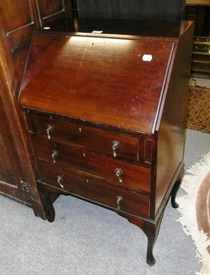 Lot 950 - Small mahogany bureau