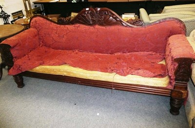 Lot 966 - William IV mahogany-framed settee (a.f.)