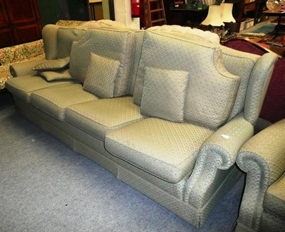 Lot 970 - A four seater sofa and matching two seater sofa