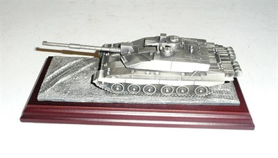 Lot 94 - A model of a Challenger two tank, with box and letter of provenance