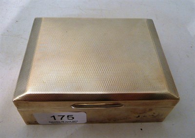 Lot 175 - Silver cigarette box