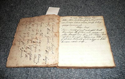 Lot 186 - Manuscript Recipe Book belonging to Jane Thomas, 1802, includes how to preserve French Beans,...