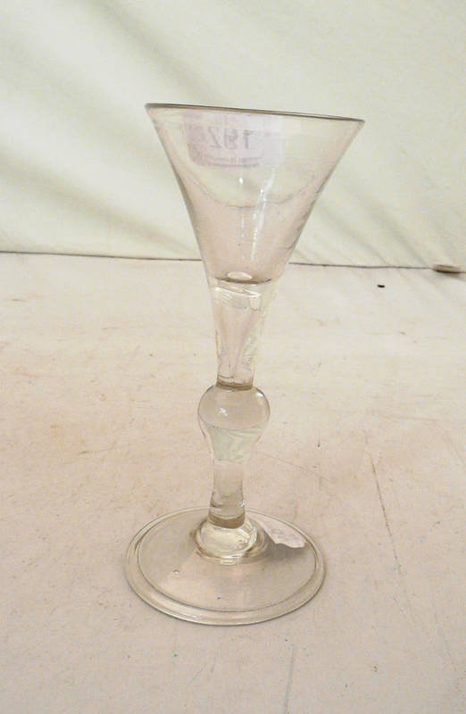 Lot 192 - 18th century wine glass circa 1730