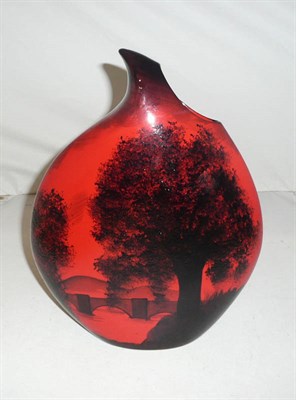 Lot 218 - Peggy Davies 'Oak Tree' vase