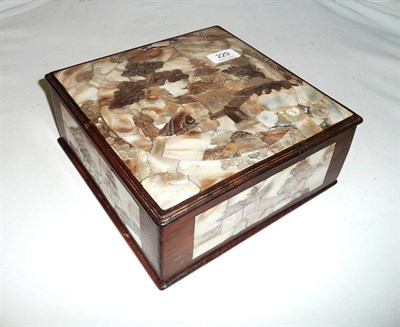 Lot 229 - A Chinese mother of pearl in laid rosewood box