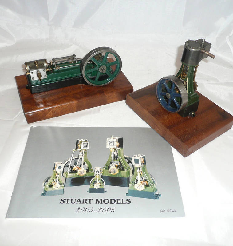 Lot 1082 - Two Stuart Kit Built Stationary Steam Engines - S50 mill engine and 10V vertical engine, both...