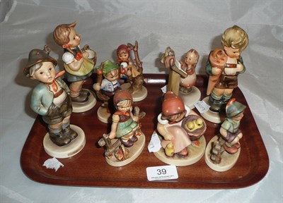 Lot 39 - Nine assorted Hummell figures (two with damage (a.f.))