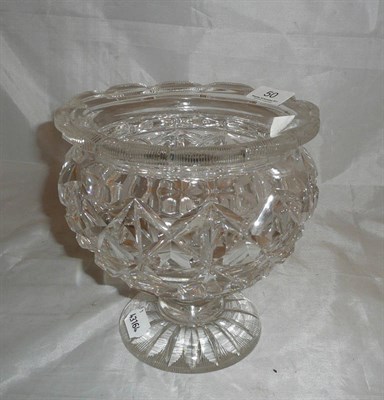 Lot 50 - Cut glass pedestal bowl