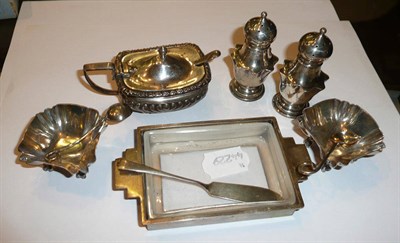 Lot 69 - Quantity of silver condiments