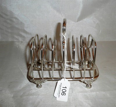 Lot 106 - Silver toast rack, 10.2 oz