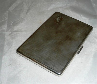 Lot 119 - Silver cigarette case, boxed