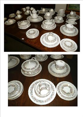 Lot 124 - A quantity of Paragon Meadowvale pattern tea/dinner wares and a Warwick china tea service