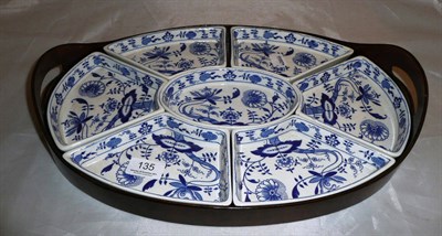 Lot 135 - Booths Blue & White pottery supper set