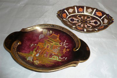 Lot 158 - Crown Derby Imari dish and Carlton Ware and a Rouge Royale dish