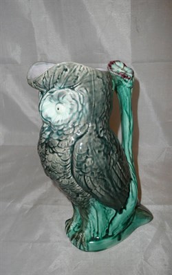 Lot 159 - Owl Majolica jug