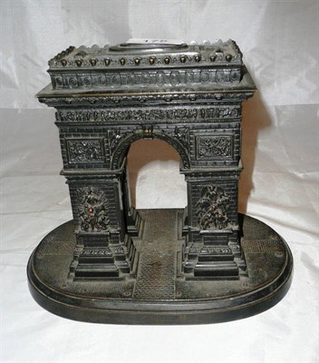 Lot 175 - Bronze model of a Roman arch, possibly Grand tour